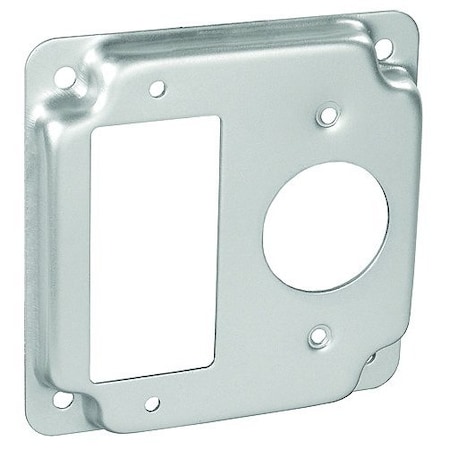 Southwire Electrical Box Cover, Square, Galvanized Steel, GFCI, Raised Cover G1952